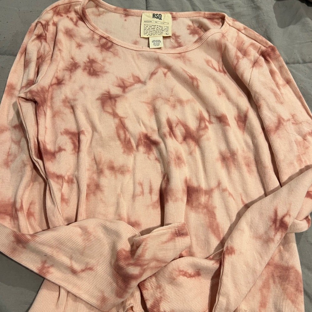 RSQ tie-dyed long sleeve top